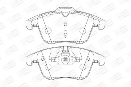 Колодки тормозные дисковые передние JAGUAR XK, S-Type, XJ8 Jaguar XF, XJ, XK CHAMPION 573336CH