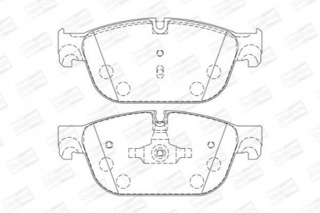 Купити CITROEN Гальмівні колодки передні DS5, DS4,C5(X7),C4(B7),Peugeot 407,508 04- Peugeot 508, Citroen C5, DS4, Peugeot 308, Citroen DS5, Peugeot 407, Citroen C6 CHAMPION 573338CH (фото1) підбір по VIN коду, ціна 1510 грн.