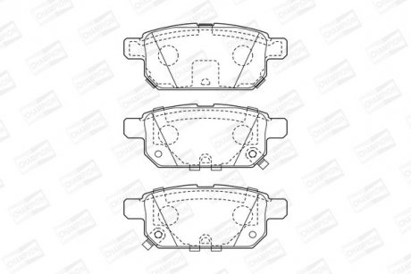 Купить Колодки тормозные дисковые Suzuki Swift, SX4, Vitara CHAMPION 573384CH (фото1) подбор по VIN коду, цена 1022 грн.