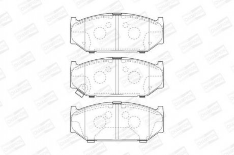 SUZUKI Тормозные колодки передн.Swift III 05- CHAMPION 573417CH