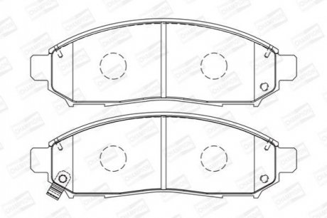 Купити Колодки гальмівні дискові передні NISSAN LEAF (ZE0) 10-, NP300 NAVARA (D40) 04- Nissan Leaf, Navara, Pathfinder CHAMPION 573431CH (фото1) підбір по VIN коду, ціна 1280 грн.