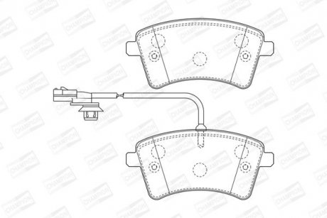 RENAULT тормозные колодки передние.Kangoo 08- CHAMPION 573436CH