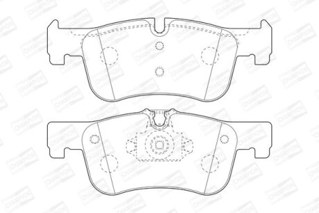 Колодки гальмівні дискові CHAMPION 573437CH