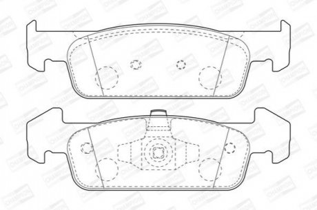 RENAULT Тормозные колодки передн. Sandero 1.2/1.6 12-,Logan 12- CHAMPION 573441CH
