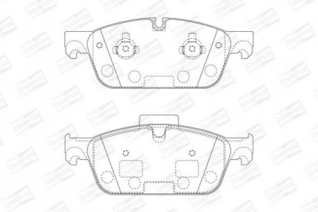 DB Тормозные колодки передн. M/GL-Class W166 12- Mercedes M-Class, GL-Class, GLE-Class, GLS-Class CHAMPION 573448CH