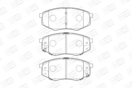 Купить Колодки тормозные дисковые передние HYUNDAI ix20 (JC) 10-, SONATA VI (YF) 09-15|KIA SOUL I (AM) 09-14 Hyundai IX20, Sonata, KIA Soul CHAMPION 573454CH (фото1) подбор по VIN коду, цена 980 грн.