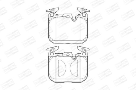 Колодки гальмівні дискові CHAMPION 573602CH