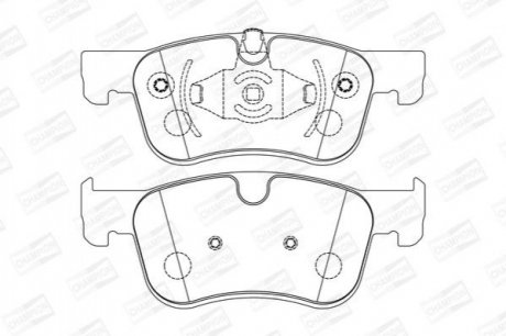 CITROEN Гальмівні колодки передні.C4 Grand Picaasso, C4 Picasso 13- Citroen C4 CHAMPION 573604CH