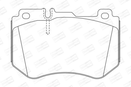 Колодки гальмівні дискові CHAMPION 573607CH