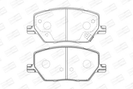 Купить Колодки тормозные дисковые Jeep Compass CHAMPION 573610CH (фото1) подбор по VIN коду, цена 1890 грн.