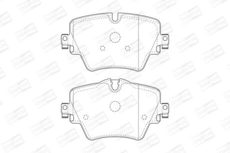 Колодки гальмівні дискові передні BMW 1 (F40), 3 (G20,G80), 5 (G30,F90), X3 (G01,F97) CHAMPION 573612CH