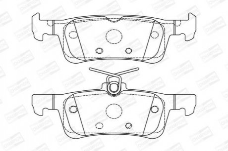 PEUGEOT Тормозные колодки задн.308 13- CHAMPION 573613CH