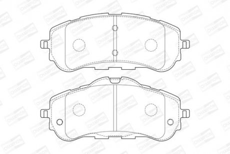 Купить Колодки тормозные дисковые передние Citroen Berlingo (18-)/Peugeot 308 (15-), Partner (18-) Peugeot 308 CHAMPION 573620CH (фото1) подбор по VIN коду, цена 1588 грн.