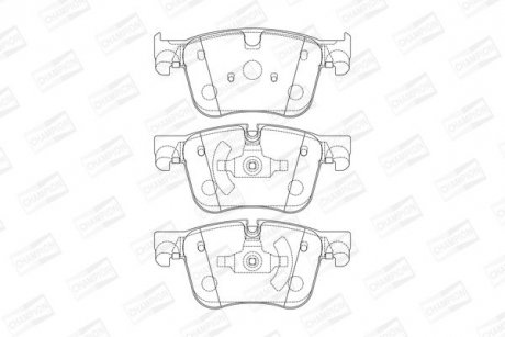 Купить Колодки тормозные дисковые передние Citroen BERLINGO (ER_, EC_) 18-, C4 Picasso II 13- Citroen C4, Peugeot 308, Citroen Jumpy, Opel Grandland X CHAMPION 573621CH (фото1) подбор по VIN коду, цена 1785 грн.