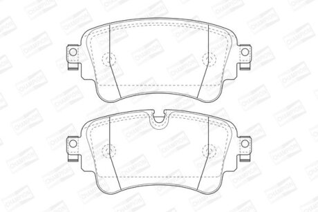 Колодки гальмівні дискові CHAMPION 573629CH