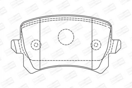 VW Тормозные колодки задн. AUDI A3 03-Golf V, Caddy,TouranSkoda Octavia CHAMPION 573668CH