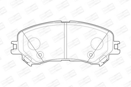 Купить Колодки тормозные дисковые Renault Espace, Megane, Scenic, Grand Scenic CHAMPION 573673CH (фото1) подбор по VIN коду, цена 1323 грн.