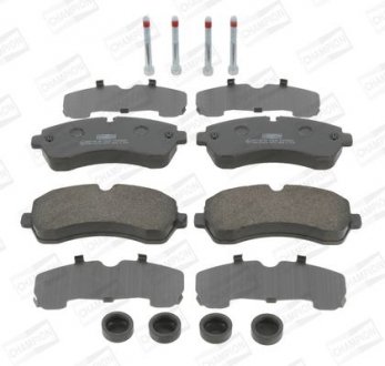 Купить Колодки тормозные дисковые передние Sprinter/ VW Crafter 5T (06-) Mercedes W906, Volkswagen Crafter, Mercedes W907, W910, Sprinter CHAMPION 573726CH (фото1) подбор по VIN коду, цена 1255 грн.