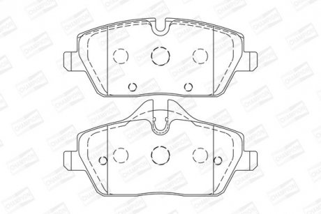 Купити Колодки гальмівні дискові передні MINI MINI (F55) Mini Cooper, Clubman, BMW F45, F46 CHAMPION 573733CH (фото1) підбір по VIN коду, ціна 1253 грн.