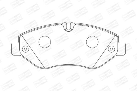 Колодки гальмівні дискові CHAMPION 573739CH