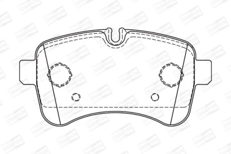 Колодки гальмівні дискові CHAMPION 573740CH