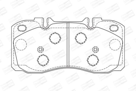 Колодки гальмівні дискові CHAMPION 573741CH