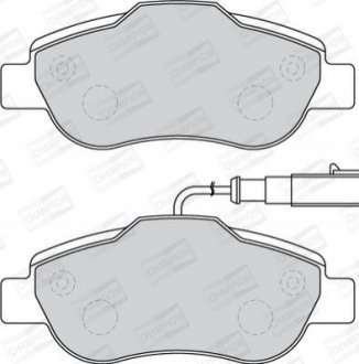 FIAT Колодки гальмівні передні.Panda 03-,500,Ford Ka 08- CHAMPION 573839CH