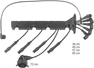 Провода высокого напряжения BMW E30/36 1,6/1,8 E34 1,8 CHAMPION cls104