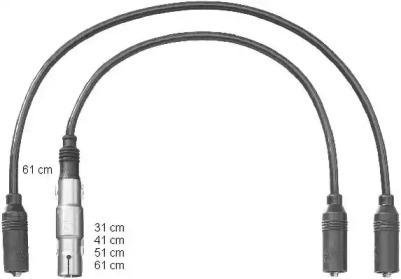 Комплект кабелей высоковольтных Volkswagen Sharan CHAMPION cls238