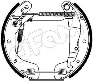 DAEWOO Комплект тормозных колодок (барабаны..) LANOS / SENS (KLAT) 1.3/1.5 97-, OPEL ASTRA F 1.4/1.6 98-02 CIFAM 151-124