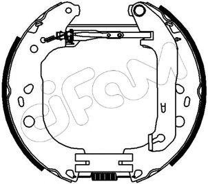 FORD Гальмівні колодки (барабан))) Kit premounted, Focus II 04- CIFAM 151-229