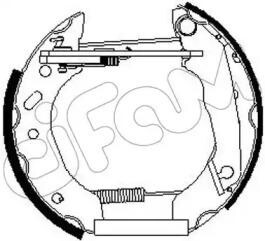 FORD К-кт тормозных колодок (барабани) + задние тормозные цилиндры 2 шт. ESCORT VI 1.3-1.8 95- CIFAM 151-267