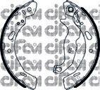 FORD Комплект барабанних колодок FIESTA VI (CB1, CCN) 1.6 15-17 CIFAM 153-490