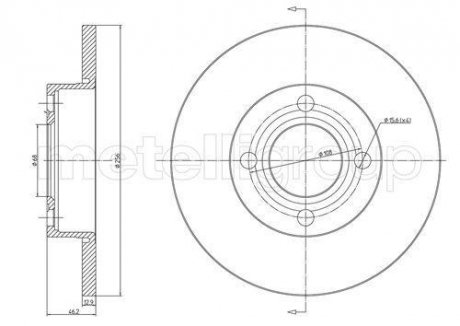 Тормозной диск передний Audi 100/80 (83-91) Audi 80, 100 CIFAM 800-062