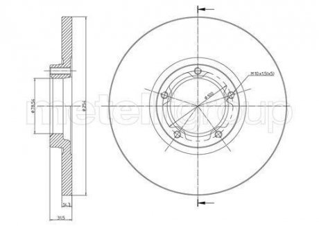 Тормозной диск пер. Fiesta/Fiesta/Focus/Fiesta/Focus/Fiesta/Transit/Sierra 85- Ford Sierra, Transit, Focus, Fiesta CIFAM 800-163