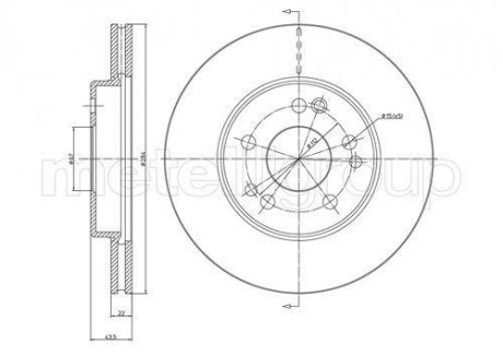 Купить Тормозной диск перед. W201/W124/W107 (83-98) Mercedes W124, S124, C124, C207, C238, A124, A207, A238 CIFAM 800-167 (фото1) подбор по VIN коду, цена 1336 грн.