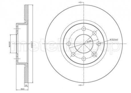 VOLVO Тормозной диск передний 440-460 -96 Volvo 480, 440, 460 CIFAM 800-260