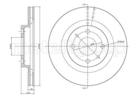 Тормозной диск перед. Kalina/Priora (95-19) CIFAM 800-411