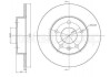 Купить Тормозной диск задний. Astra/Combo/Corsa/Meriva/Nabira (99-21) Opel Meriva, Astra, Zafira, Corsa, Combo, Mini Cooper, Honda FR-V, Opel Vivaro CIFAM 800-489C (фото1) подбор по VIN коду, цена 918 грн.