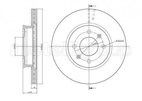 Тормозной диск пер. Getz/TB/Click 01-12 Hyundai Getz CIFAM 800-788