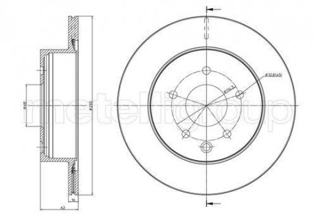 Тормозной диск зад. Qashqai/X-Trail/Leaf/Koleos 01- (292x16) CIFAM 800-797C