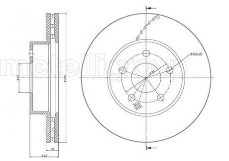 Купити Гальмівний диск перед. W204/W207/W212/W172 (07-21) Mercedes S204, W204, W212, C204, C124, C207, C238, S212, A124, A207, A238, W205 CIFAM 800-935C (фото1) підбір по VIN коду, ціна 1918 грн.