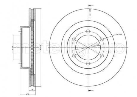 Тормозной диск передний 4 Runner/Land Cruiser (01-10) CIFAM 800-968C