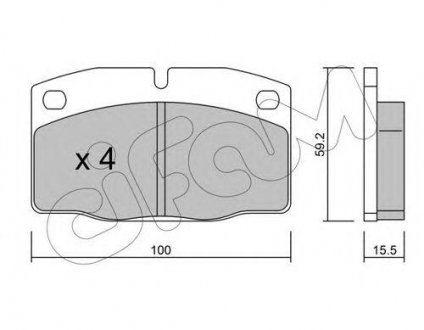 Купить DAEWOO тормозные колодки передние. Lanos,Nexia,Opel Kadett E,Astra F,Corsa,Vectra A Opel Corsa, Kadett, Ascona, Vectra, Rekord, Omega CIFAM 822-044-0 (фото1) подбор по VIN коду, цена 535 грн.