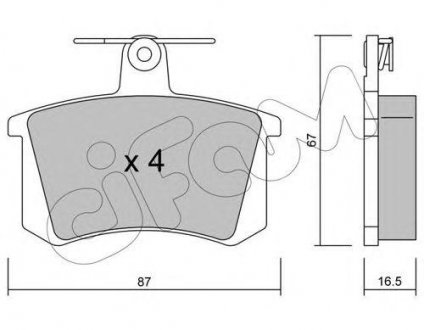 Купить VW Тормозные колодки задн.Audi 80, 90,100,A4/6/8 Audi 80, 100, Lancia Thema, Fiat Croma, Audi A8, A6, A4, Alfa Romeo 156 CIFAM 822-048-0 (фото1) подбор по VIN коду, цена 540 грн.