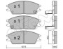 Купити HYUNDAI Гальмівні колодки передні.Accent 94-,Getz 02-,Pony 89- Hyundai Accent, Lantra, Pony, Getz CIFAM 822-081-1 (фото1) підбір по VIN коду, ціна 747 грн.