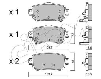 Купити Гальмівні колодки зад. Nissan X-Trail/Qashqai II 13- (TRW) Nissan Qashqai, X-Trail, Renault Kadjar, Koleos CIFAM 822-1011-0 (фото1) підбір по VIN коду, ціна 873 грн.