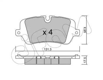 Купить LANDROVER Колодки тормозные задн.Discovery V,Range Rover IV,Sport 12- CIFAM 822-1025-0 (фото1) подбор по VIN коду, цена 1043 грн.