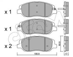 HYUNDAI тормозные колодки передние. Santa Fe, Kia Carnival CIFAM 822-1031-0