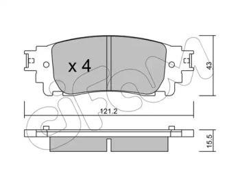 LEXUS Колодки тормозные CIFAM 822-1041-0